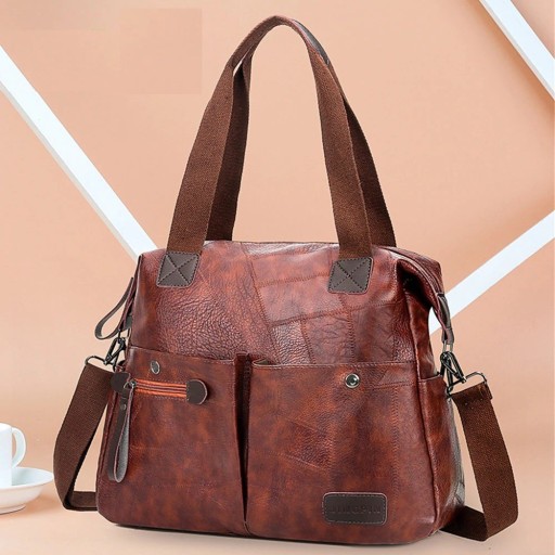 Damen-Lederhandtasche M1254