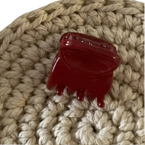 Damen Mini-Haarklammer Rot Kleine Haarklammer zum Zusammenstecken von Strähnen Praktisches elegantes Accessoire für alltägliche Frisuren