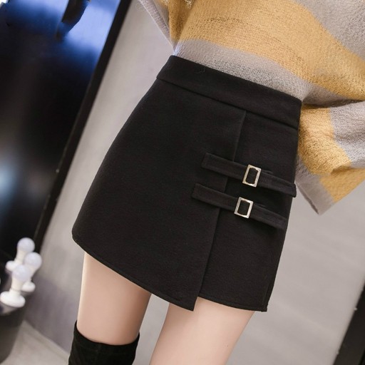 A1970 Damen-Minirock mit hoher Taille