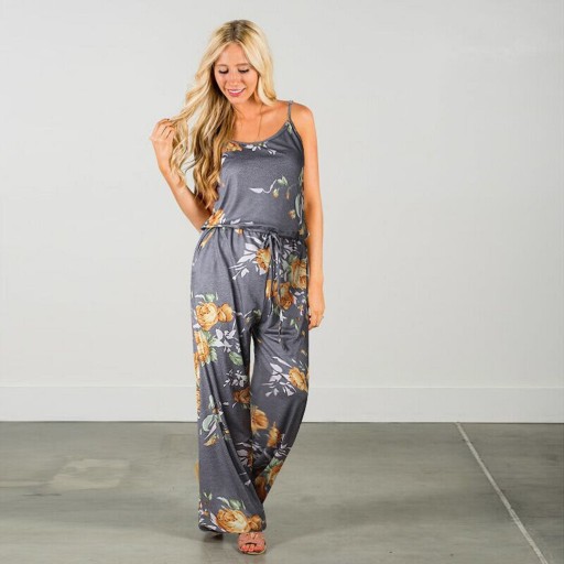 Damen-Overall mit Blumenmuster