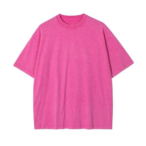 Damen Oversize Kurzarm T-Shirt Streetwear Oberteil mit Rundhalsausschnitt Modische Loose Fit Vintage Washed Look für jeden Tag