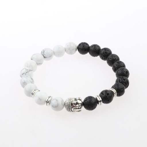 Damen-Perlen-Buddha-Armband