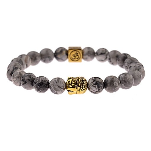 Damen-Perlen-Buddha-Armband