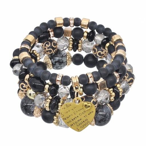 Damen-Perlenarmband 4 Stück J117