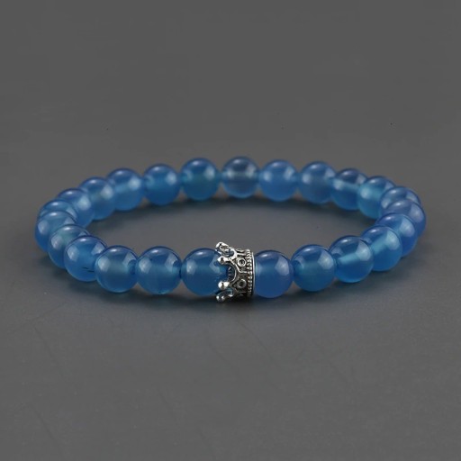 Damen-Perlenarmband mit Krone