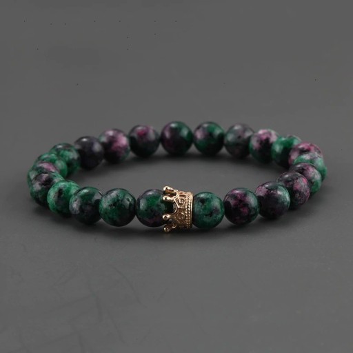 Damen-Perlenarmband mit Krone