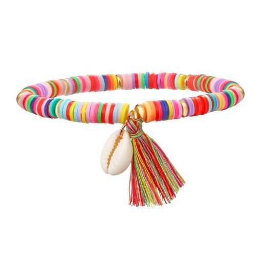 Damen-Perlenarmband mit Muschel