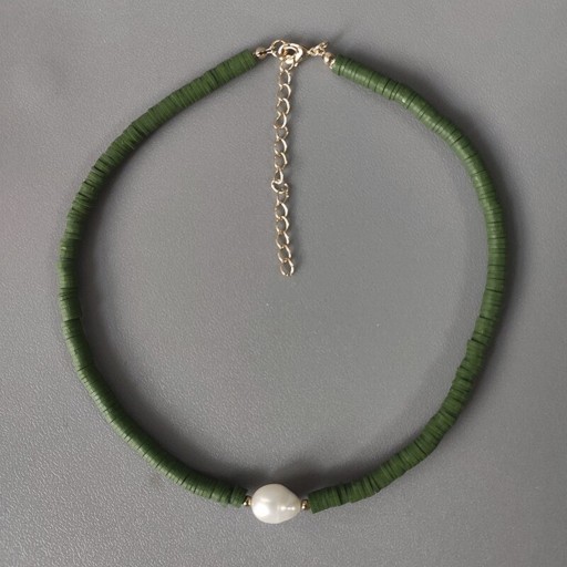 Damen-Perlenkette mit Perle G822