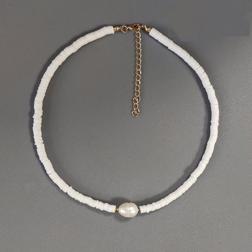 Damen-Perlenkette mit Perle G822