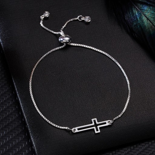 Damen-Pull-Armband mit Kreuz