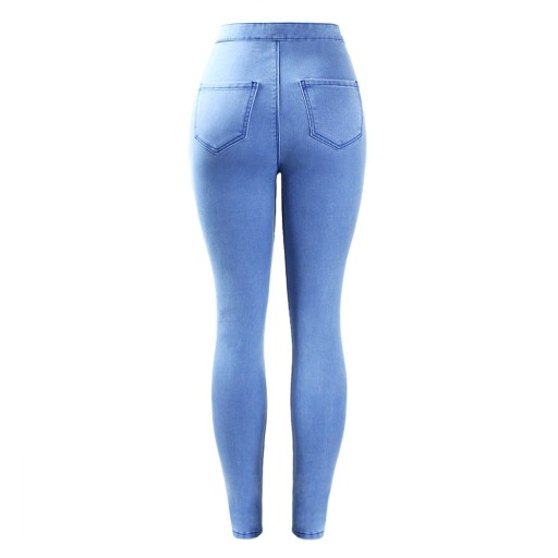 Damen-Röhrenjeans blau