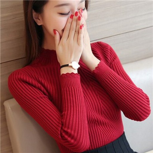 Damen-Rollkragenpullover A2126