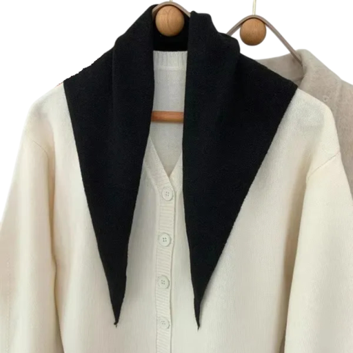 Damen Schal dreieckige Form Einfarbiger warmer Schal aus Polyester, Wolle, Acryl, Viskose und Nylon Elegantes Herbst- und Winteraccessoire