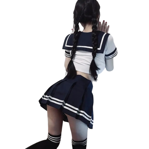 Damen-Schulmädchen-Kostüm, sexy Schulmädchen-Halloween-Schulmädchen-Cosplay-Kostüm