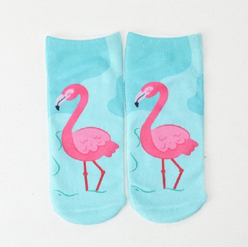 Damen-Socken mit Flamingos