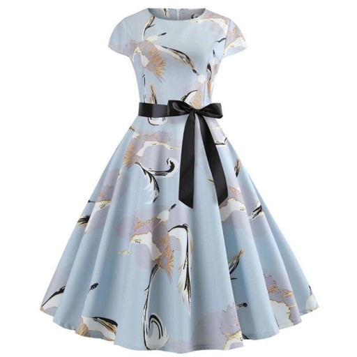 Damen-Sommerkleid mit Aufdruck A741