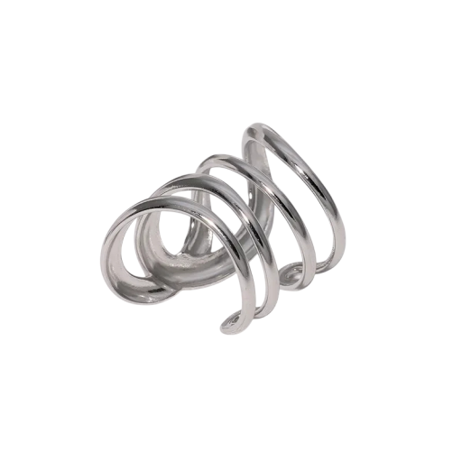 Damen Spiralenring Einstellbare universelle Größe Offenes elegantes minimalistisches Design Leichter modischer Schmuck für den täglichen Gebrauch