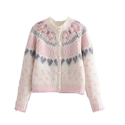 Damen-Strickpullover mit Knöpfen G406