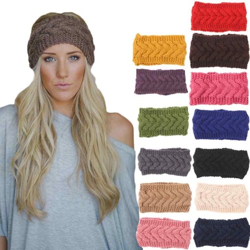 Damen-Strickstirnband J3256