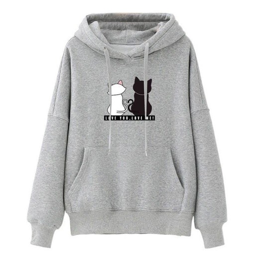 Damen-Sweatshirt mit Katzen