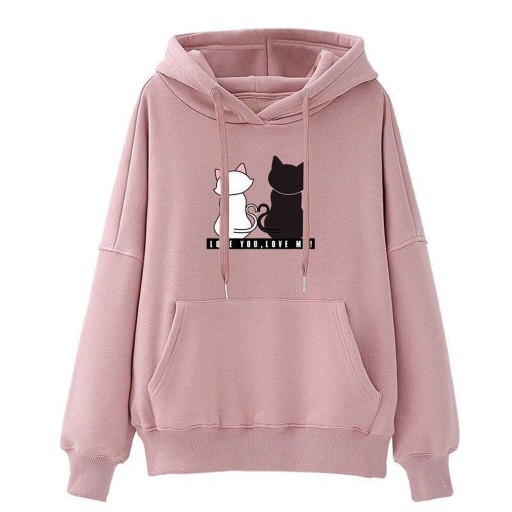 Damen-Sweatshirt mit Katzen