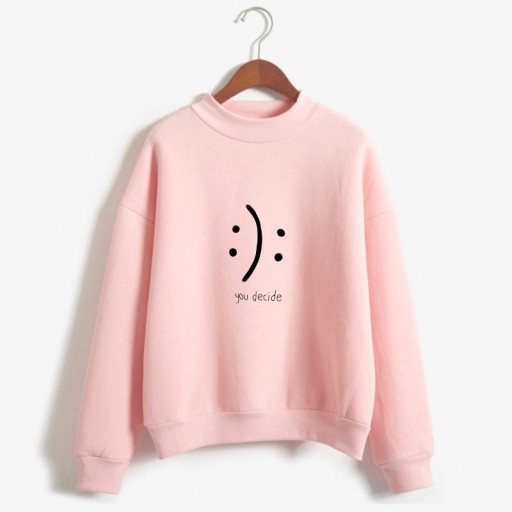 Damen-Sweatshirt mit Smiley-Gesicht