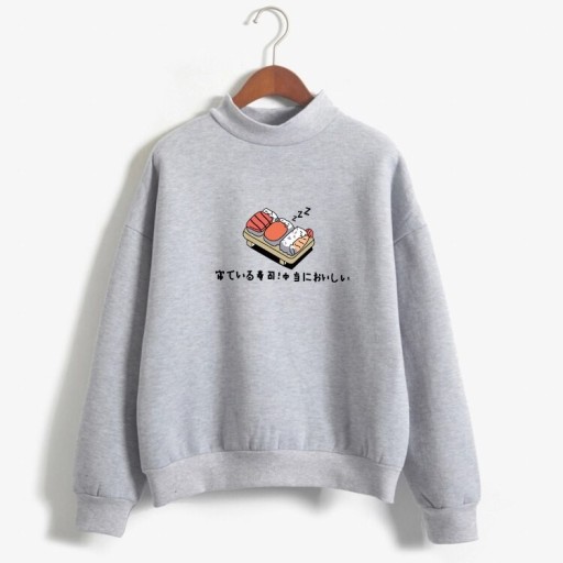 Damen-Sweatshirt mit Sushi-Motiv