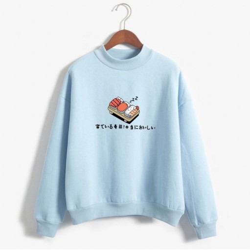 Damen-Sweatshirt mit Sushi-Motiv