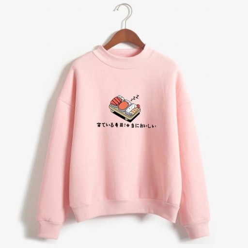 Damen-Sweatshirt mit Sushi-Motiv