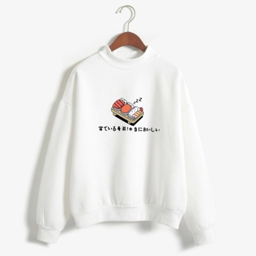 Damen-Sweatshirt mit Sushi-Motiv