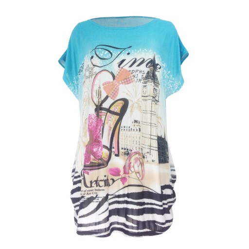 Damen-T-Shirt in Übergröße mit Aufdruck