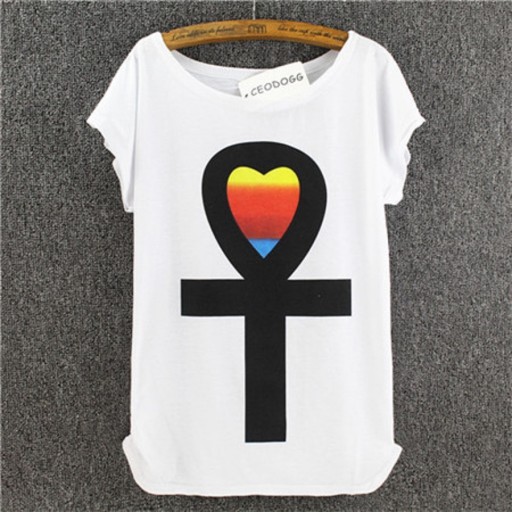 Damen-T-Shirt mit Aufdruck A1230