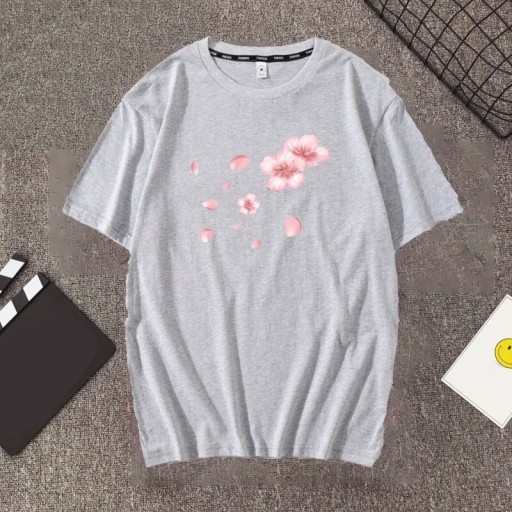 Damen-T-Shirt mit Blumendruck A1303