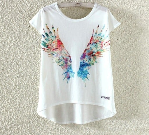 Damen T-Shirt mit Druck Ausführung 2