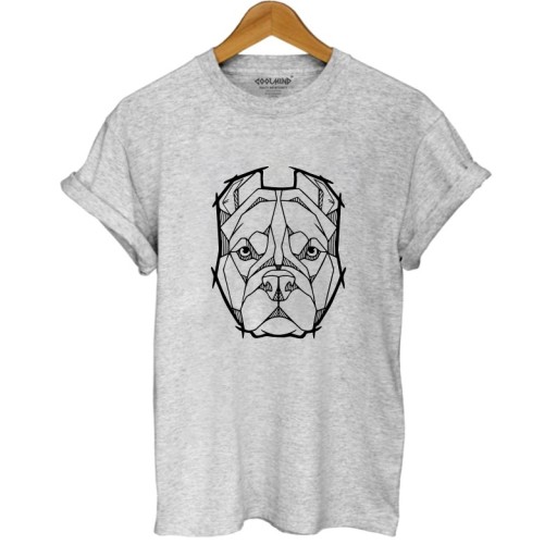 Damen-T-Shirt mit Hundeaufdruck A953