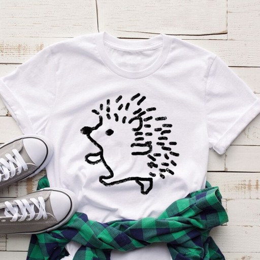 Damen-T-Shirt mit Igel-Print