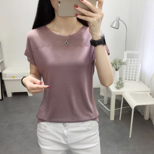 Damen-T-Shirt mit kurzen Ärmeln