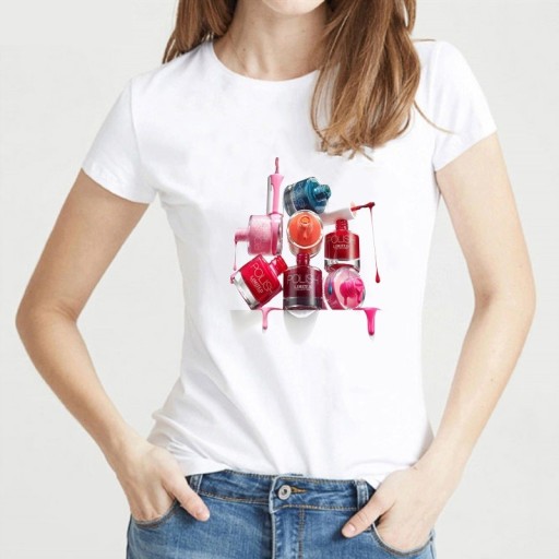 Damen-T-Shirt mit Lackdruck