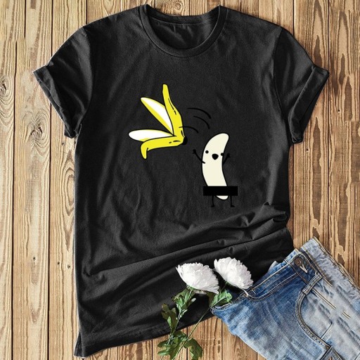 Damen-T-Shirt mit lustigem Aufdruck A345