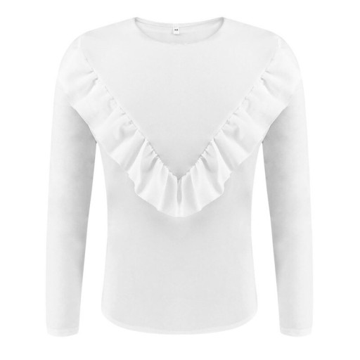 Damen-T-Shirt mit Rüschen