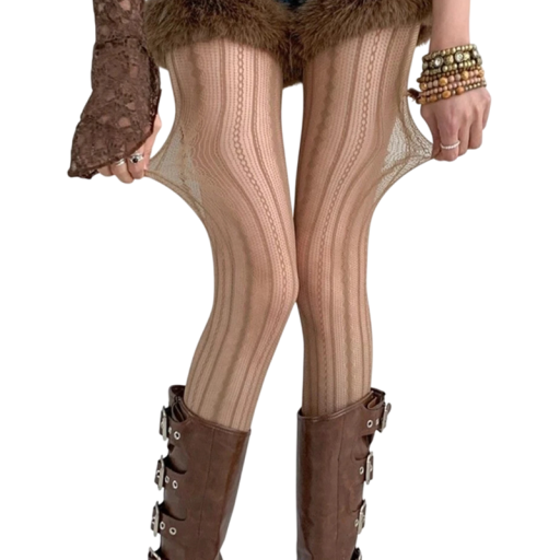 Damen Transparente Strümpfe Zartes Muster Fischnetz Elegante Strümpfe Sexy Strümpfe für Partykleider Kostüm Nachtwäsche Mode