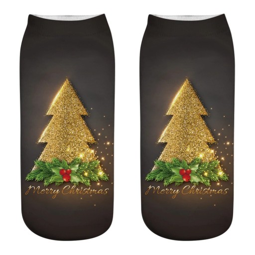 Damen-Weihnachtssocken mit 3D-Druck