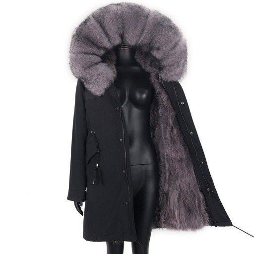 Damen-Winterjacke mit Fell P1729