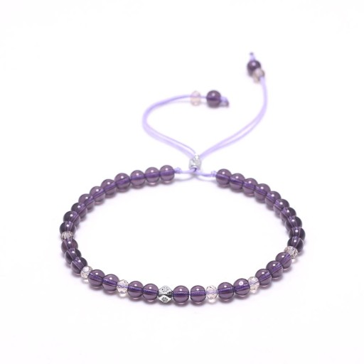 Damenarmband aus Amethystperlen