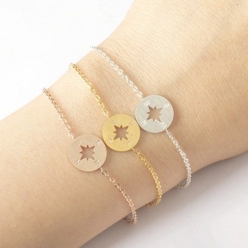 Damenarmband Kompassrose