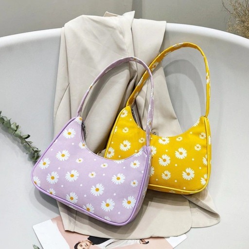 Damenhandtasche mit Blumen