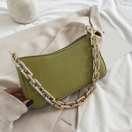 Damenhandtasche mit Krokodilledermuster M715