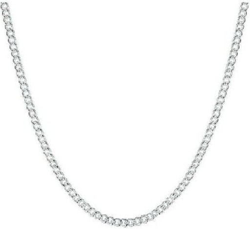 Damenkette versilbert M25