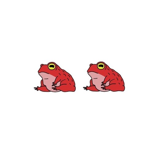 Damenohrringe Frosch