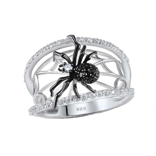 Damenring mit einer Spinne D2369